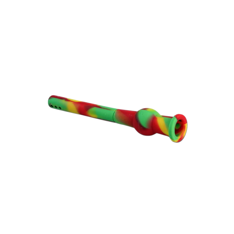 Silicone Chillum rasta – Black Leaf SG14