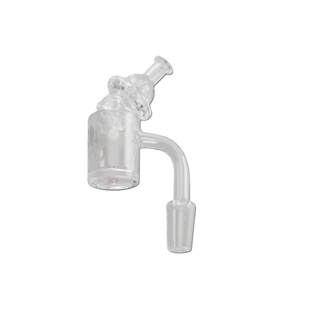 Black Leaf Quartz Banger Spinner Cap + 2 Pearls