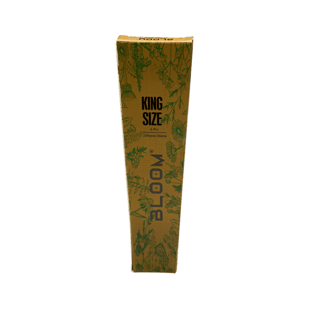Bloom Unbleached cones King Size 6 stk