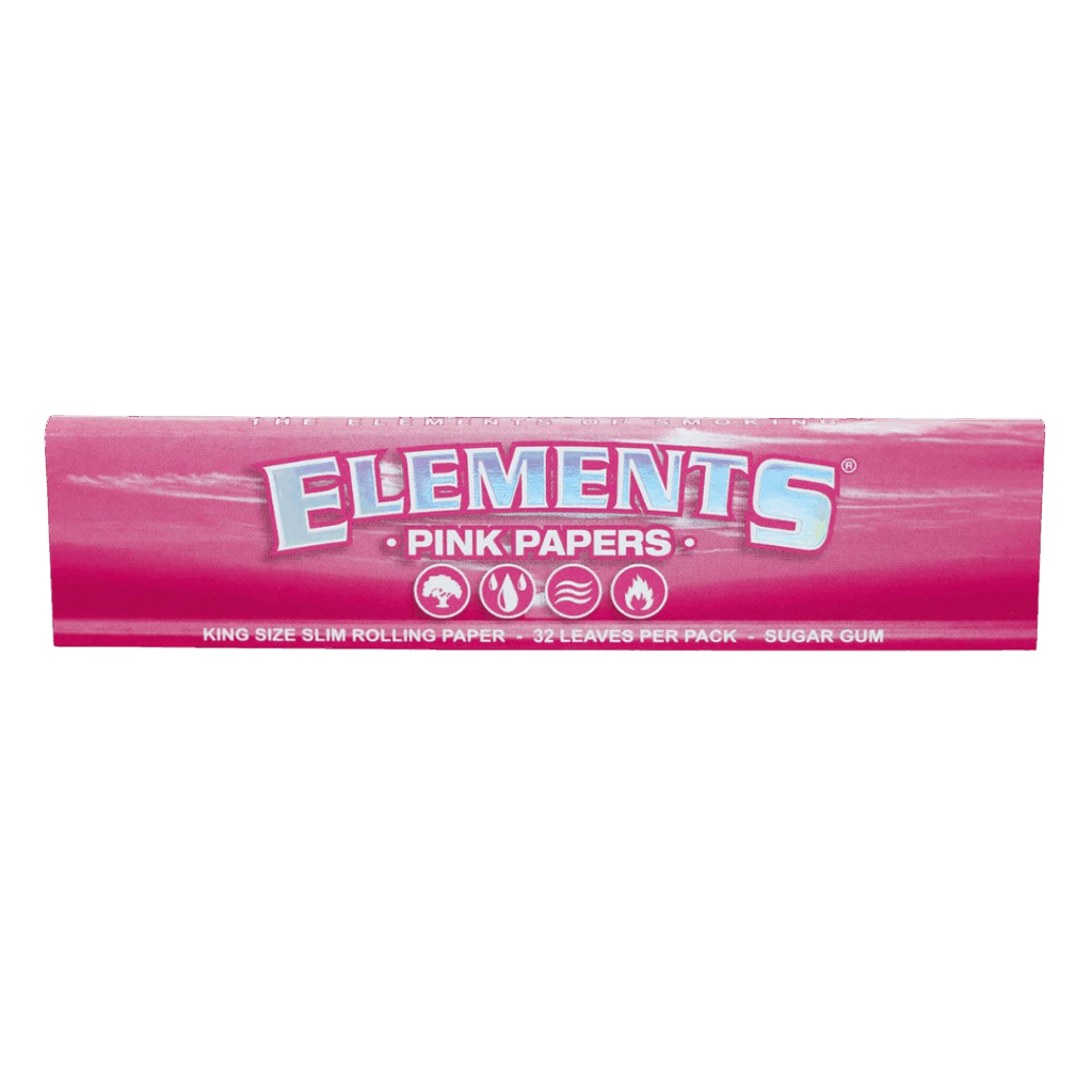 Elements - King size slim Pink Ris papir