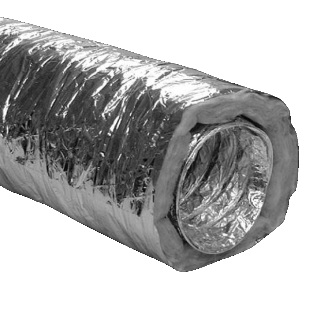 Lydløs alu flex rør - 10 meter