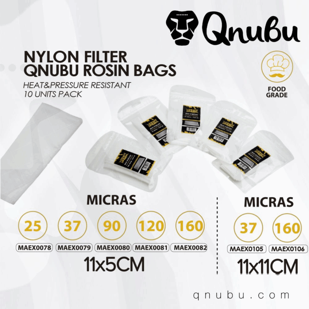 Qnubu presse pose til rosin pres 10 stk 11x5 cm