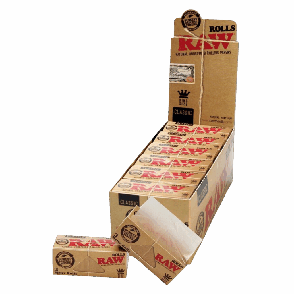 Raw - Classic Rolls King Size meter papir