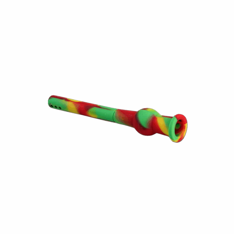 Silicone-Chillum-rasta-–-Black-Leaf-SG14