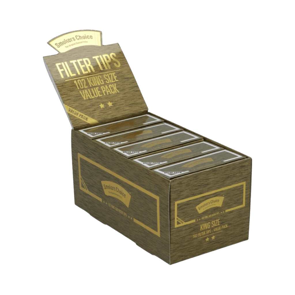 Smokers Choice - 102 Gold King size filter tips Valuepack