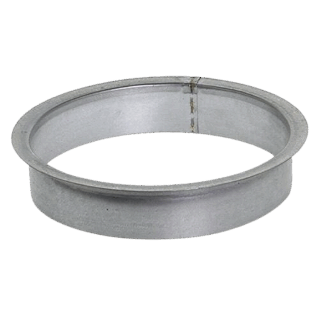 Zink belagt ventilations flange