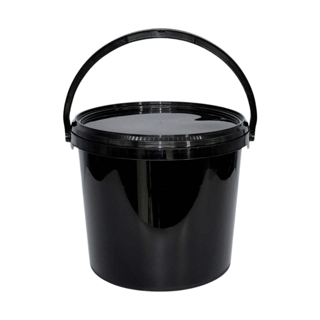 Spand 5,6 L – sort inkl låg