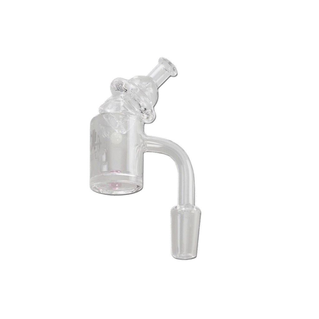 Black Leaf Quartz Banger Spinner Cap + 2 Pearls