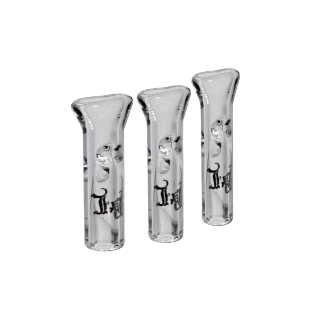 Glas filter tips Black Leaf 3x10 mm