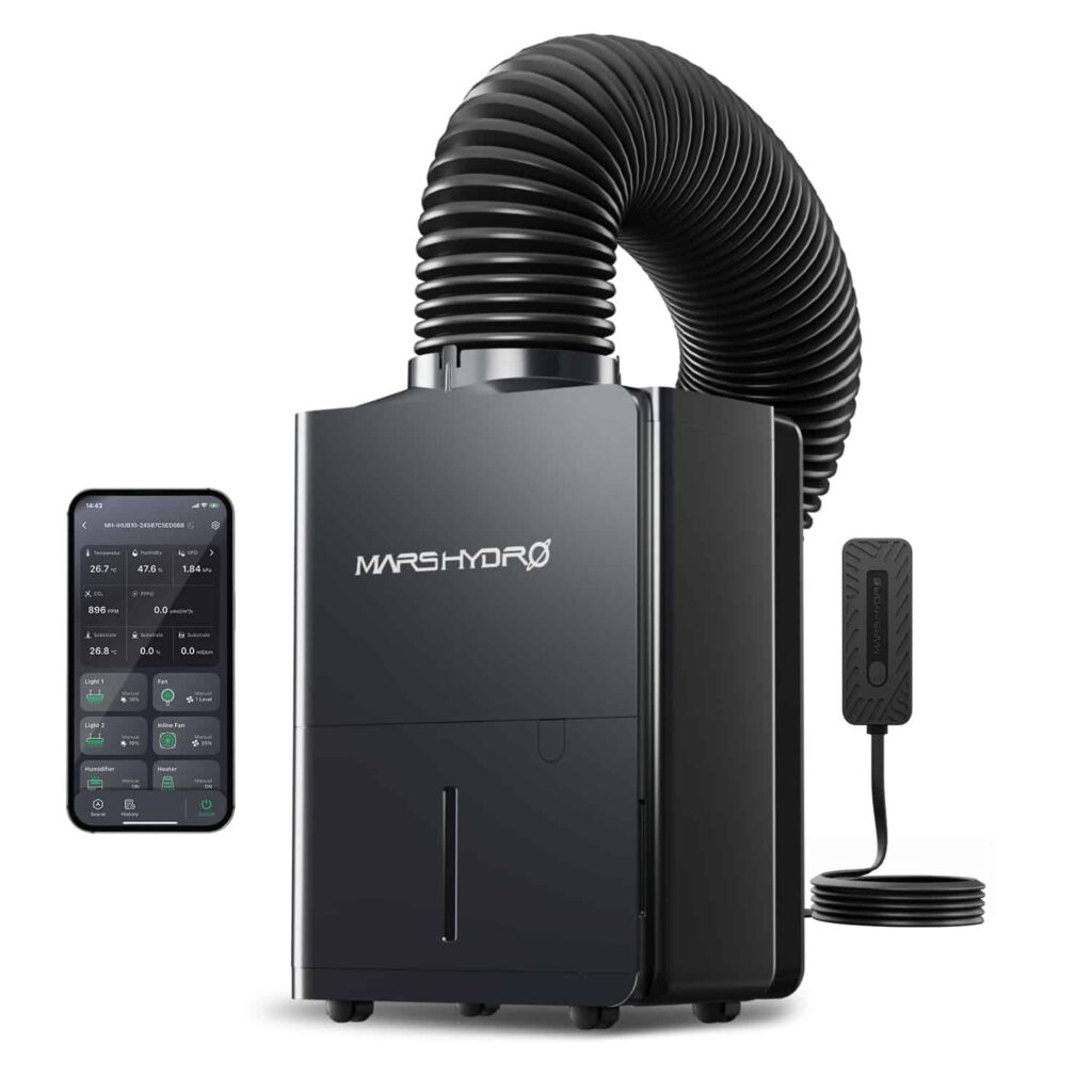 Mars Hydro Affugter til Grow Telt – Smart Klima & Recirkulation