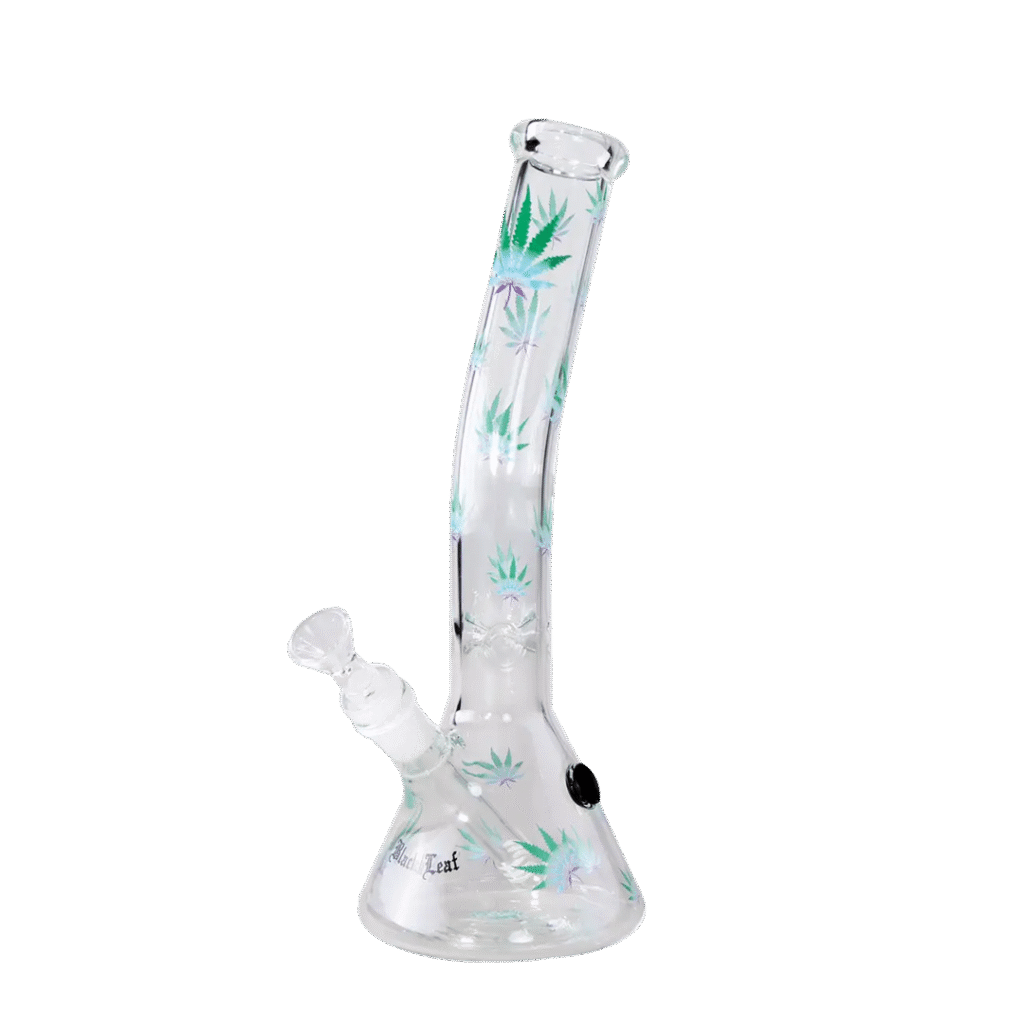 Black Leaf Pastel Leaves – Buet Ice Bong 30 cm
