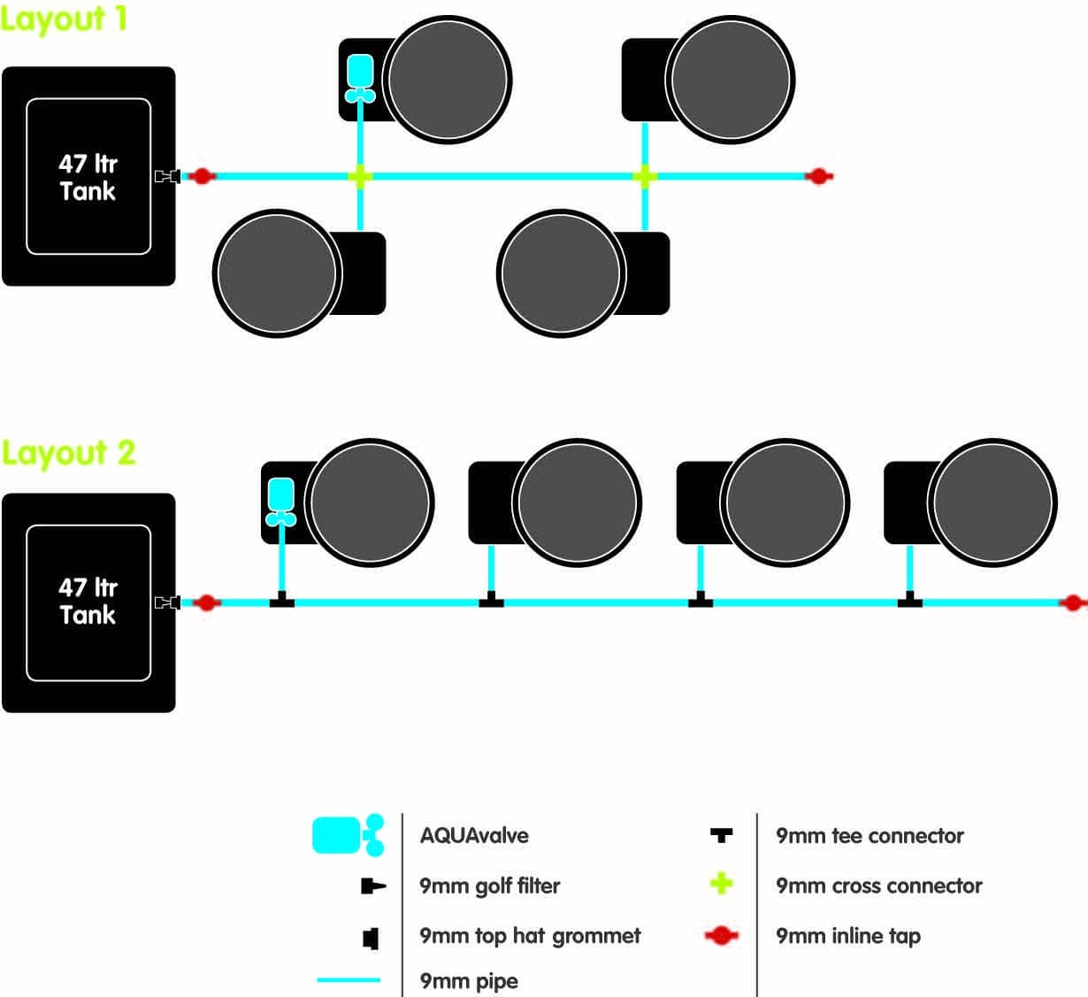 FlexiPot_4_system_Layout_Diagram_9mm_UK